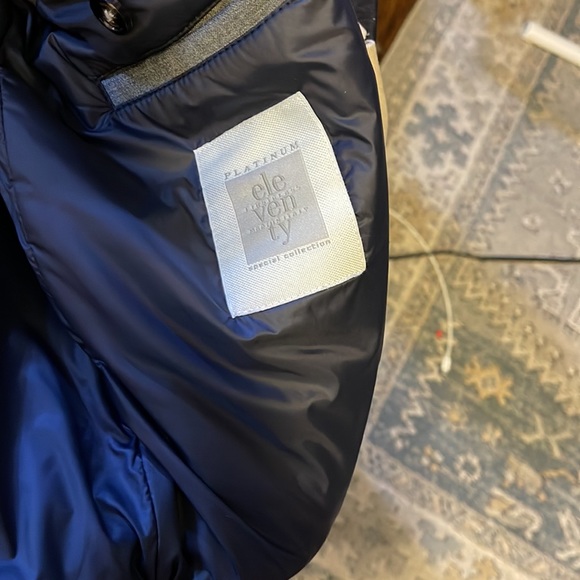 Luxurious Italian suede with removable shearling collar size 48 Eleventy Platinu - Picture 5 of 5